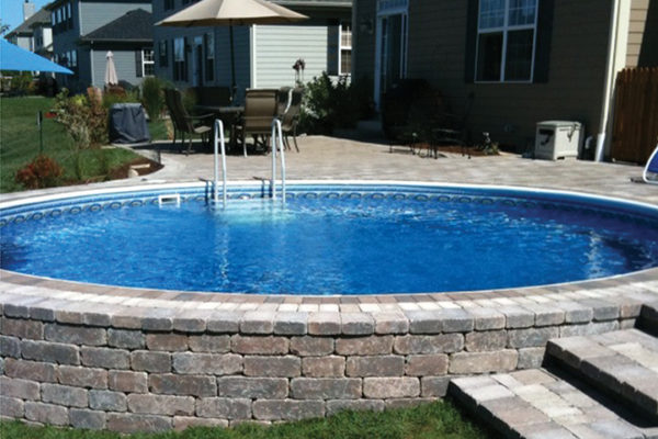 Radiant Pool with Pavers