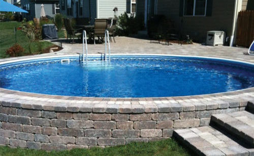 Radiant Pool with Pavers