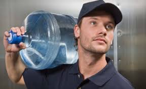 bottled water delivery man
